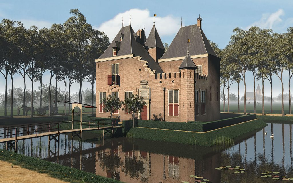 3D visualisatie kasteel develstein